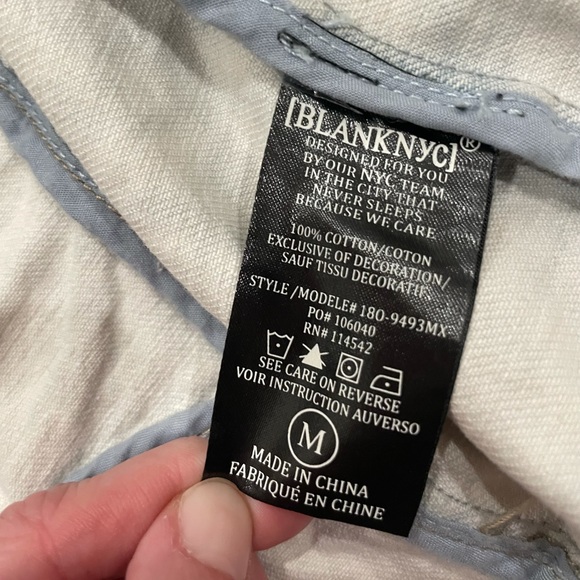 BLANK NYC embriodered denim motto jacket - MEDIUM - Picture 5 of 6